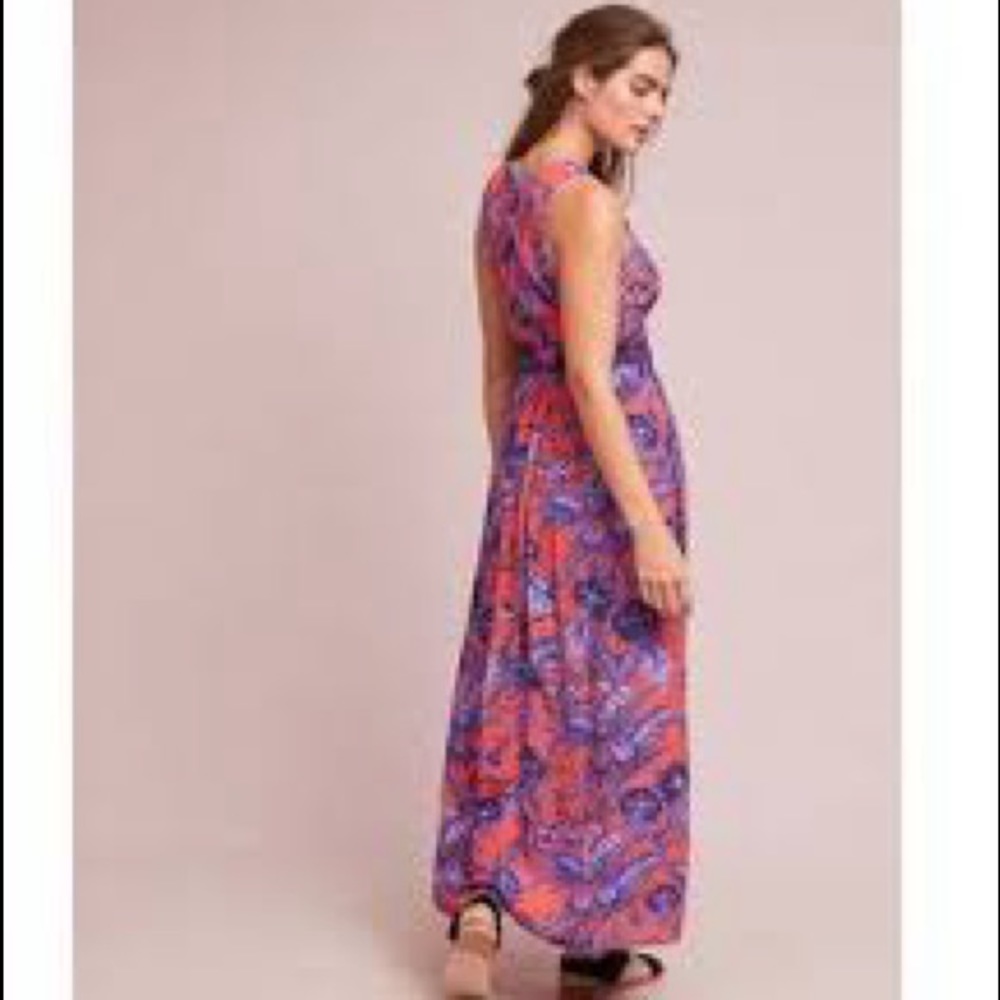 Anthropologie dress. Maeve Macie Floral Maxi Dress. Size 6. - Picture 3 of 5